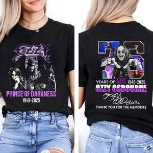 Ozzy Osbourne Years Of 1948-2025 Thank You For The Memories T-Shirt 91